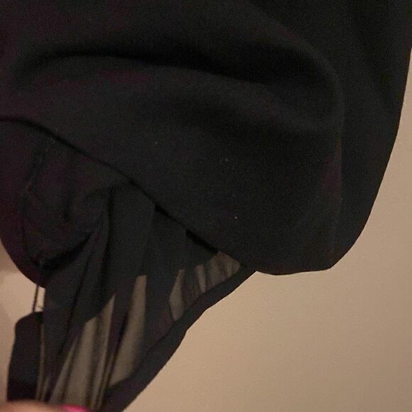 Ann Taylor Loft V Neck Navy Dress Size 2 NWT - Picture 6 of 8